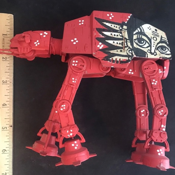 RAS TERMS painted Angelic Art StarWars AT-AT WITH RasTerms STICKER/pin Package. - Picture 8 of 8